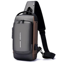Premium Waterproof Sling Bag with USB Charging – Stylish & Versatile for Men & Women
