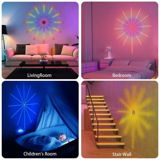 Firework Light with App & Remote Control — Smart RGB Color-Changing LED