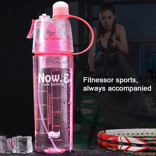 Plastic 2 In 1 Mist Spray Water Bottle ( 400 Ml 1 Pc)