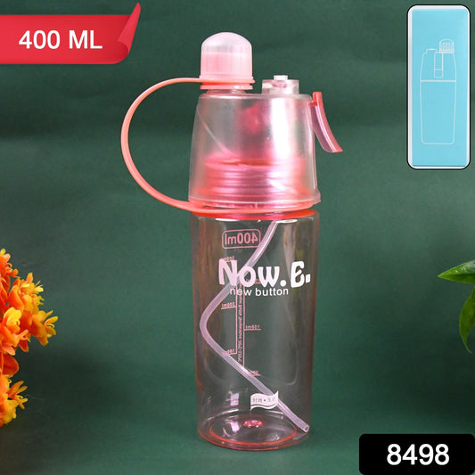 Plastic 2 In 1 Mist Spray Water Bottle ( 400 Ml 1 Pc)