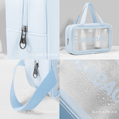 PackSmart 3-Piece Transparent Washbag Set
