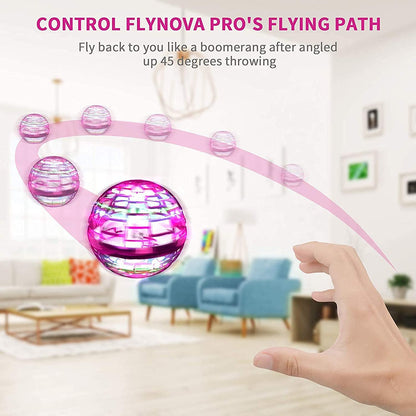 Flying Orb Ball Toy – USB Rechargeable RGB Spinner with 360° Boomerang Magic Controller
