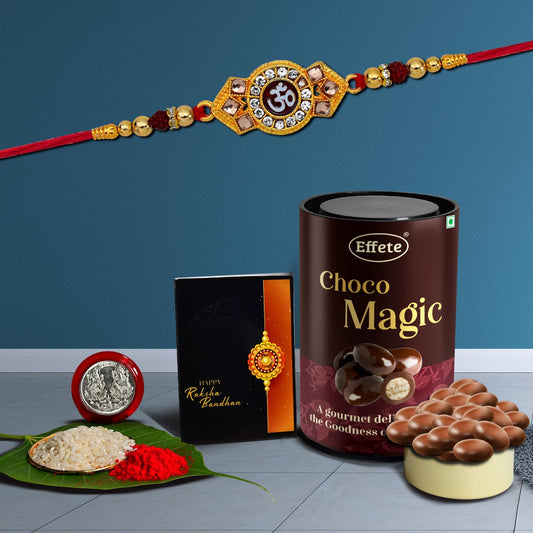 Rakhi (K1_517_em)  Chocolate Magic Rakhi  Chocolate For Brother Rakhi With Chocolate Rakhi With Gift Rakhi Combo Set Of 1 Rakhi Chocolate